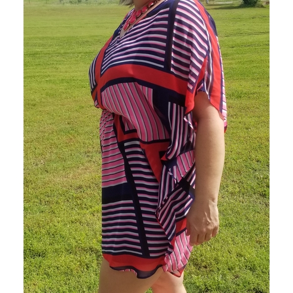 Express Layered Blouson Dress - Picture 4 of 6